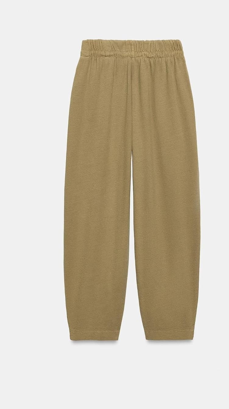 شلوار زنانه Zara افکت رنگرفته سبز زیتونی سایز M شلوار زنانه Zara افکت رنگرفته سبز زیتونی سایز M