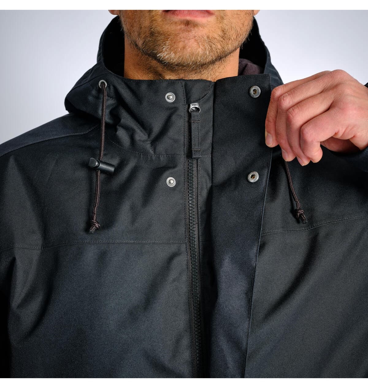 مونت مردانه Decathlon Solognac ضد آب زمستانی -10 °C مشکی مدل 100 مونت مردانه Decathlon Solognac ضد آب زمستانی -10 °C مشکی مدل 100