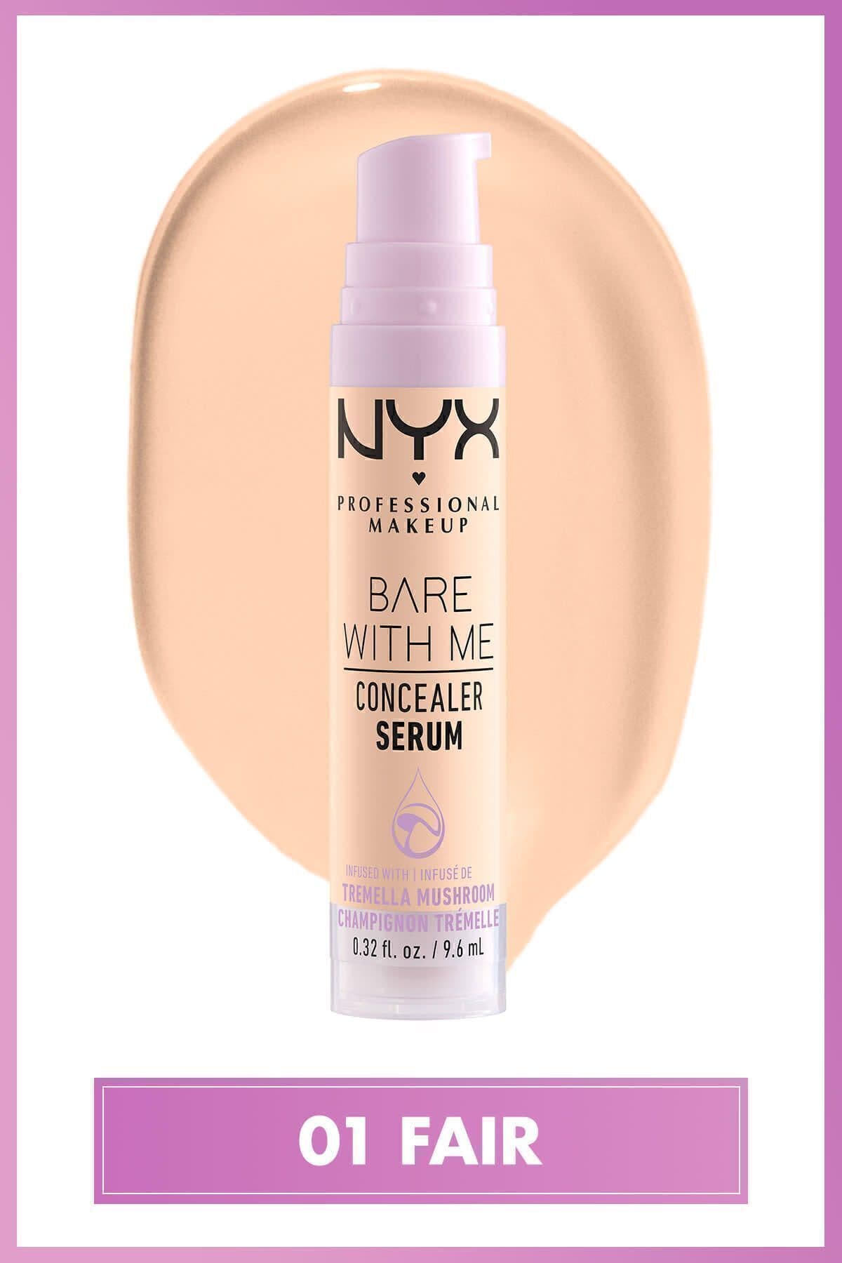 کانسیلر سرمی NYX Professional Makeup Bare With Me رنگ روشن 01 کانسیلر سرمی NYX Professional Makeup Bare With Me رنگ روشن 01