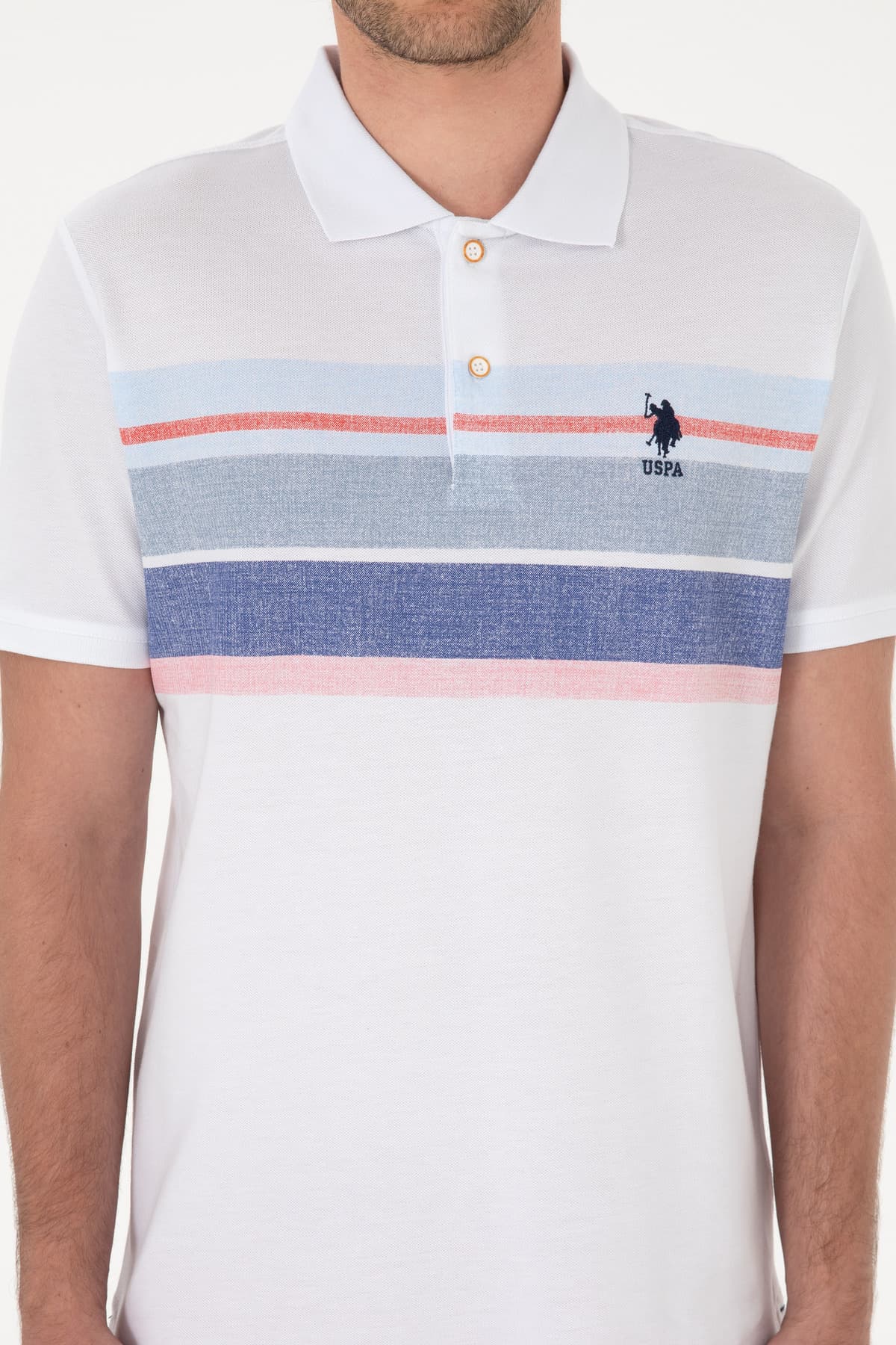 تیشرت مردانه U.S. Polo Assn. فیت معمولی یقه پولو سرمهای مدل 50299824-VR033 تیشرت مردانه U.S. Polo Assn. فیت معمولی یقه پولو سرمهای مدل 50299824-VR033