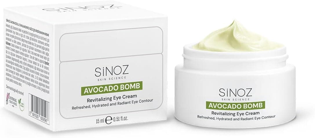 کرم مراقبت از دور چشم Sinoz مرطوبکننده، احیاکننده و ضدچروک Avokado Bomb 15 Ml کرم مراقبت از دور چشم Sinoz مرطوبکننده، احیاکننده و ضدچروک Avokado Bomb 15 Ml