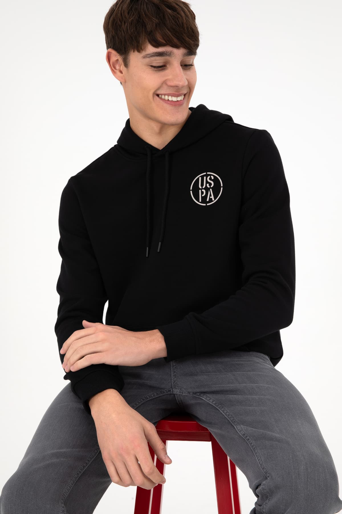 سوئیشرت مردانه U.S. Polo Assn. مشکی مدل 50293361-VR046 سوئیشرت مردانه U.S. Polo Assn. مشکی مدل 50293361-VR046