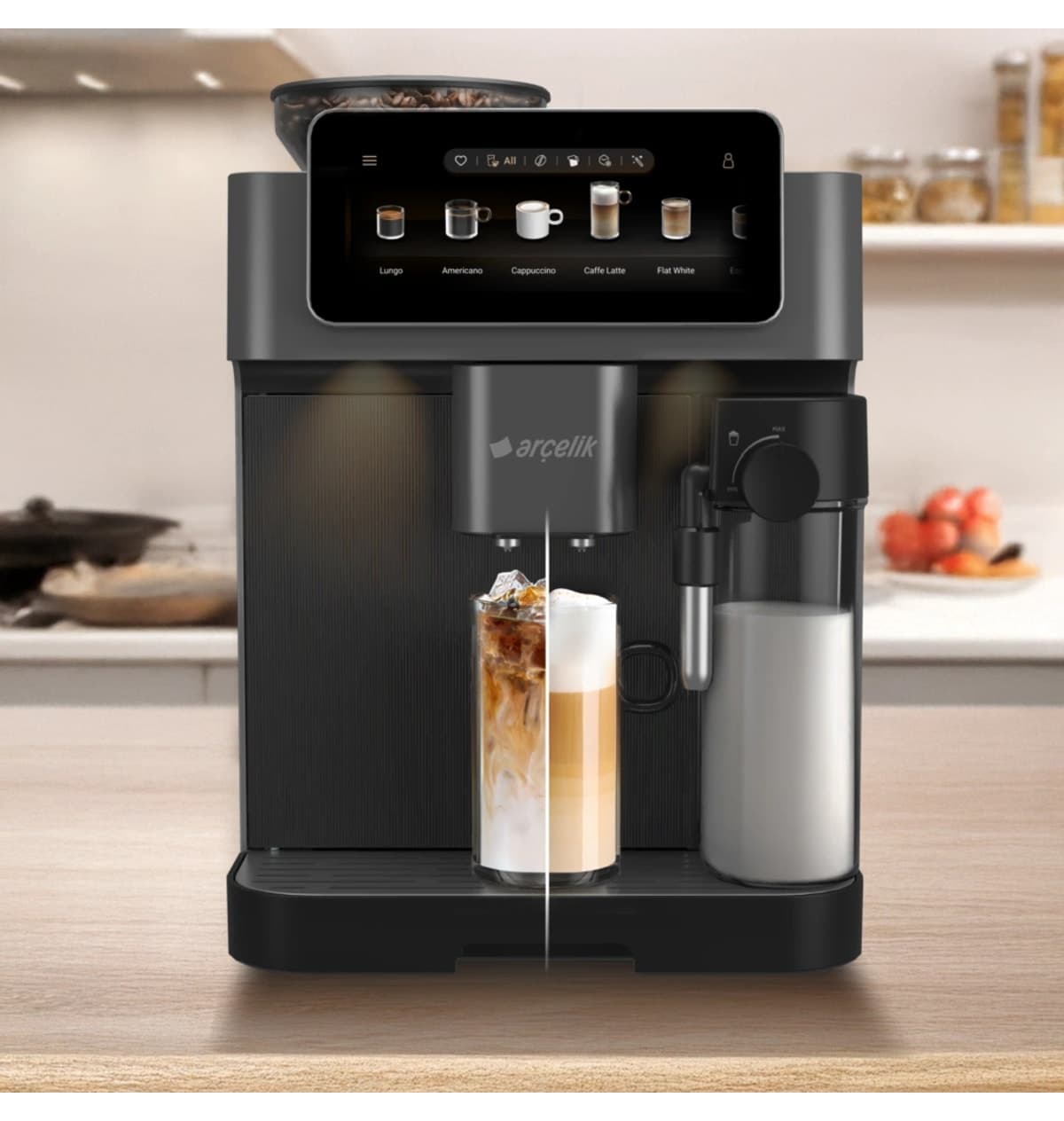اسپرسوساز تماماتوماتیک Arçelik مدل EM 9595 Imperium Barista اسپرسوساز تماماتوماتیک Arçelik مدل EM 9595 Imperium Barista