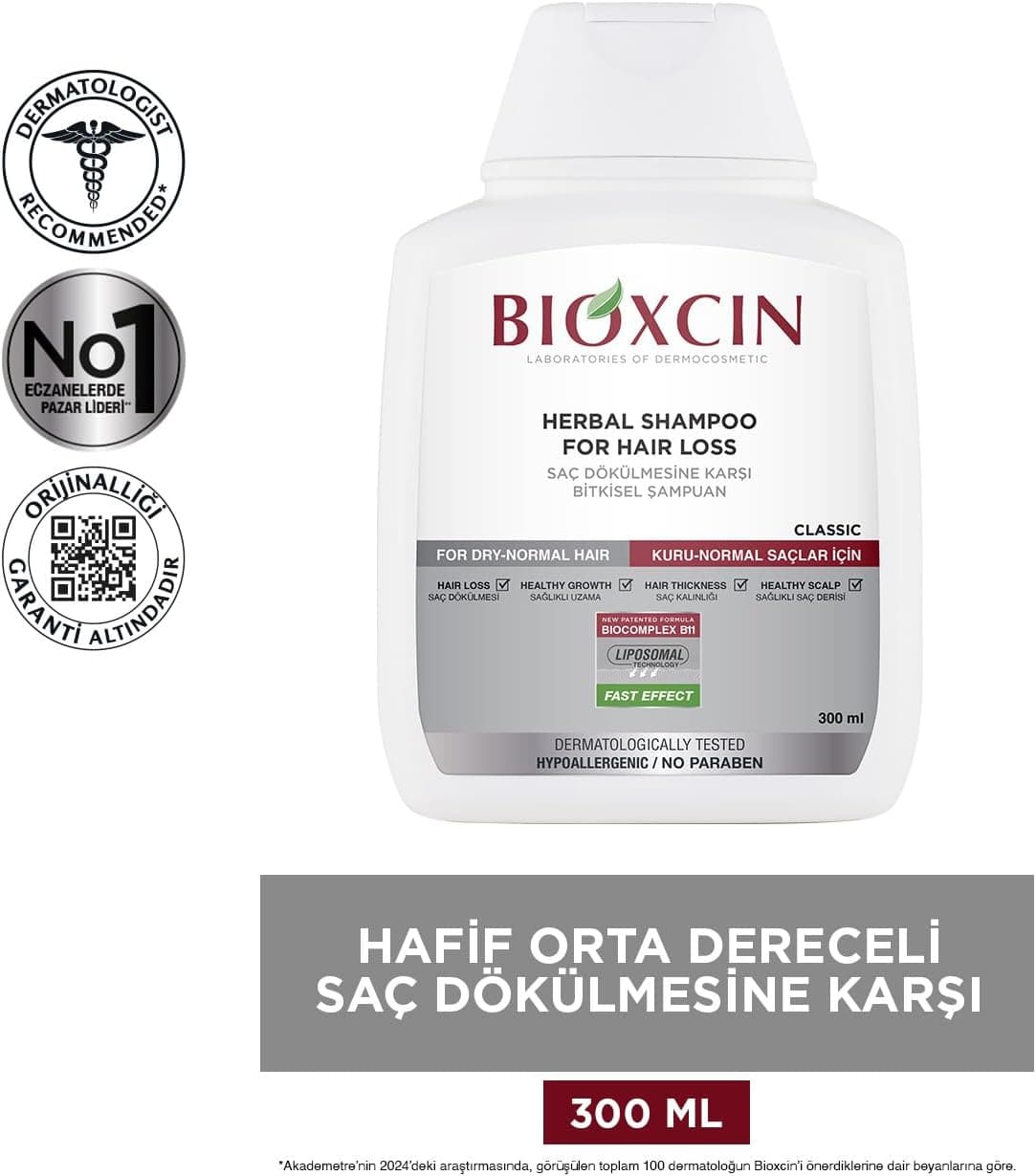 شامپو Bioxcin Klasik گیاهی برای موهای خشک و نرمال ضد ریزش 3×300ml شامپو Bioxcin Klasik گیاهی برای موهای خشک و نرمال ضد ریزش 3×300ml