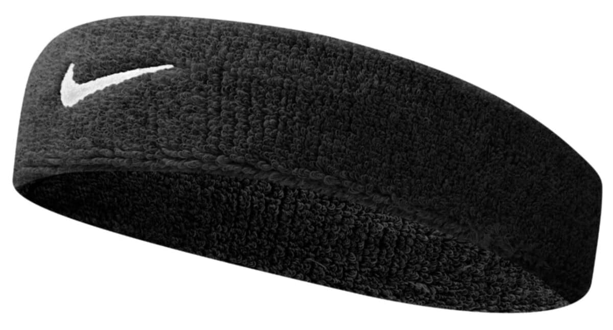هدبند حولهای Nike Swoosh مشکی هدبند حولهای Nike Swoosh مشکی