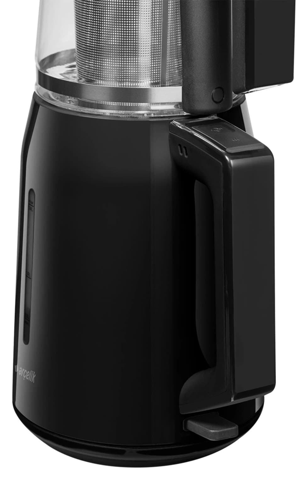 چایساز Arçelik با قوری شیشهای مدل K 3281 C 1650W چایساز Arçelik با قوری شیشهای مدل K 3281 C 1650W