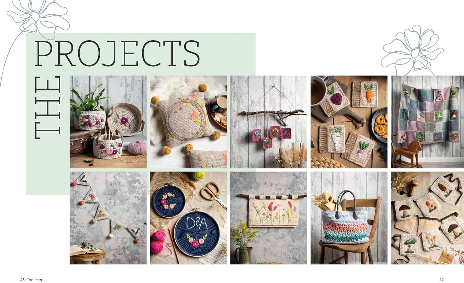 کتاب Embroidered Crochet: projects to crochet and embroider نسخه انگلیسی Anna Nikipirowicz کتاب Embroidered Crochet: projects to crochet and embroider نسخه انگلیسی Anna Nikipirowicz