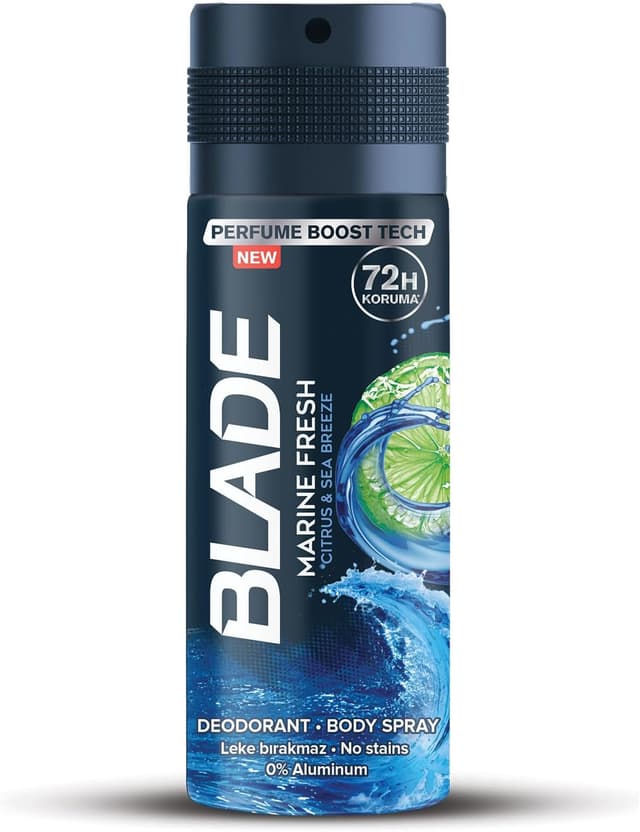 دئودورانت Blade با رایحه Marine Fresh 150ml دئودورانت Blade با رایحه Marine Fresh 150ml