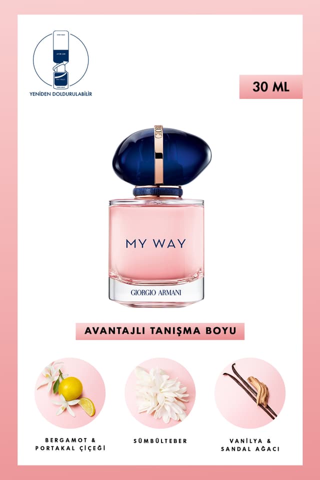 عطر ادوپرفیوم زنانه Giorgio Armani My Way 30 ml 3614272907652 عطر ادوپرفیوم زنانه Giorgio Armani My Way 30 ml 3614272907652