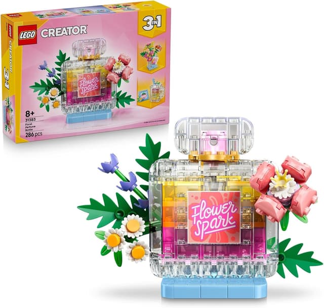 لگو 31383 Creator شیشه عطر دکوری گلدار 3in1 لگو 31383 Creator شیشه عطر دکوری گلدار 3in1