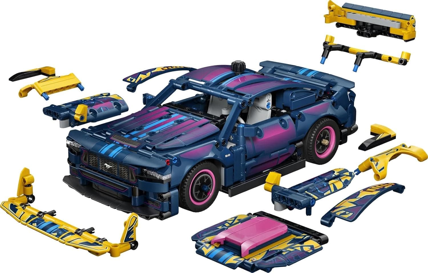 لگو Technic Ford Mustang GT ماشین مودیفای مدل 42236 لگو Technic Ford Mustang GT ماشین مودیفای مدل 42236