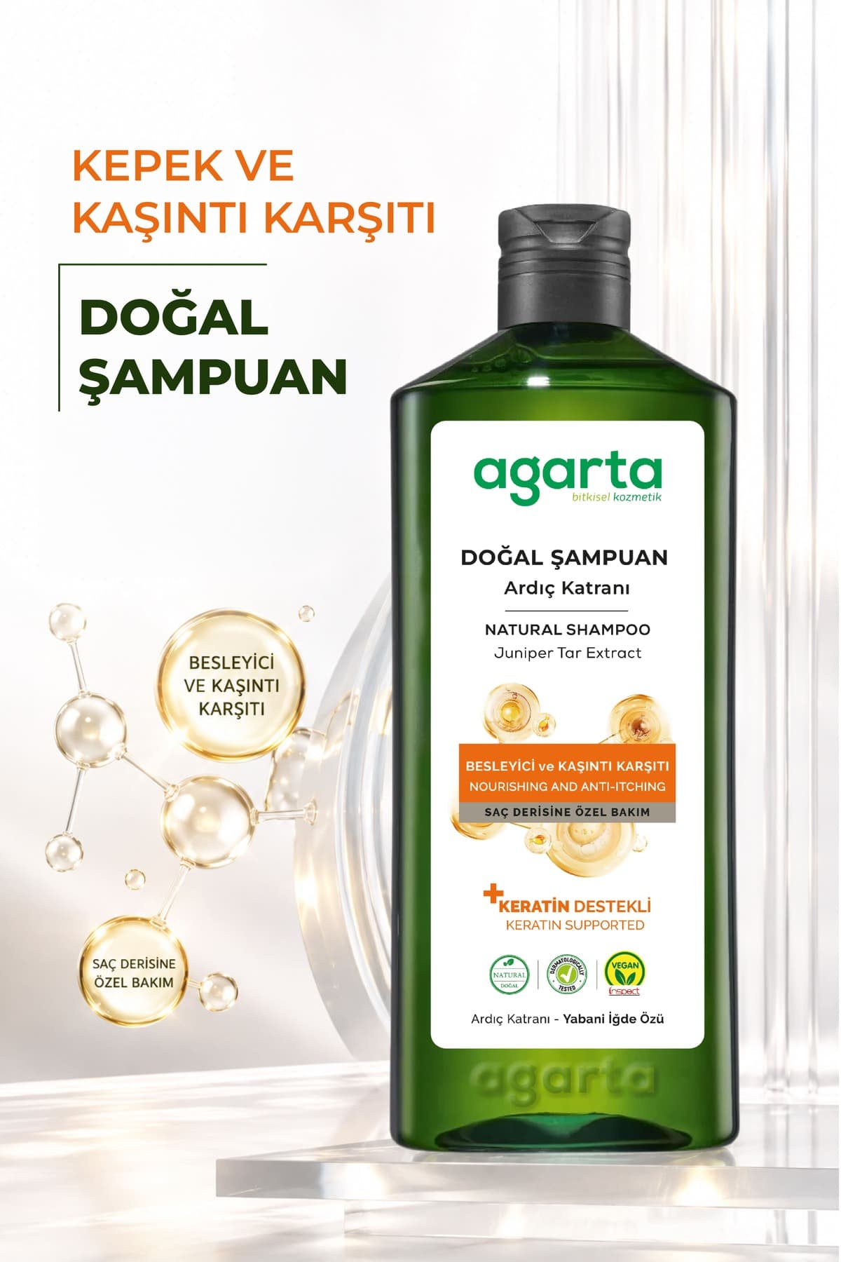 شامپو قیر درخت عرعر و کراتین Agarta 400 Ml شامپو قیر درخت عرعر و کراتین Agarta 400 Ml