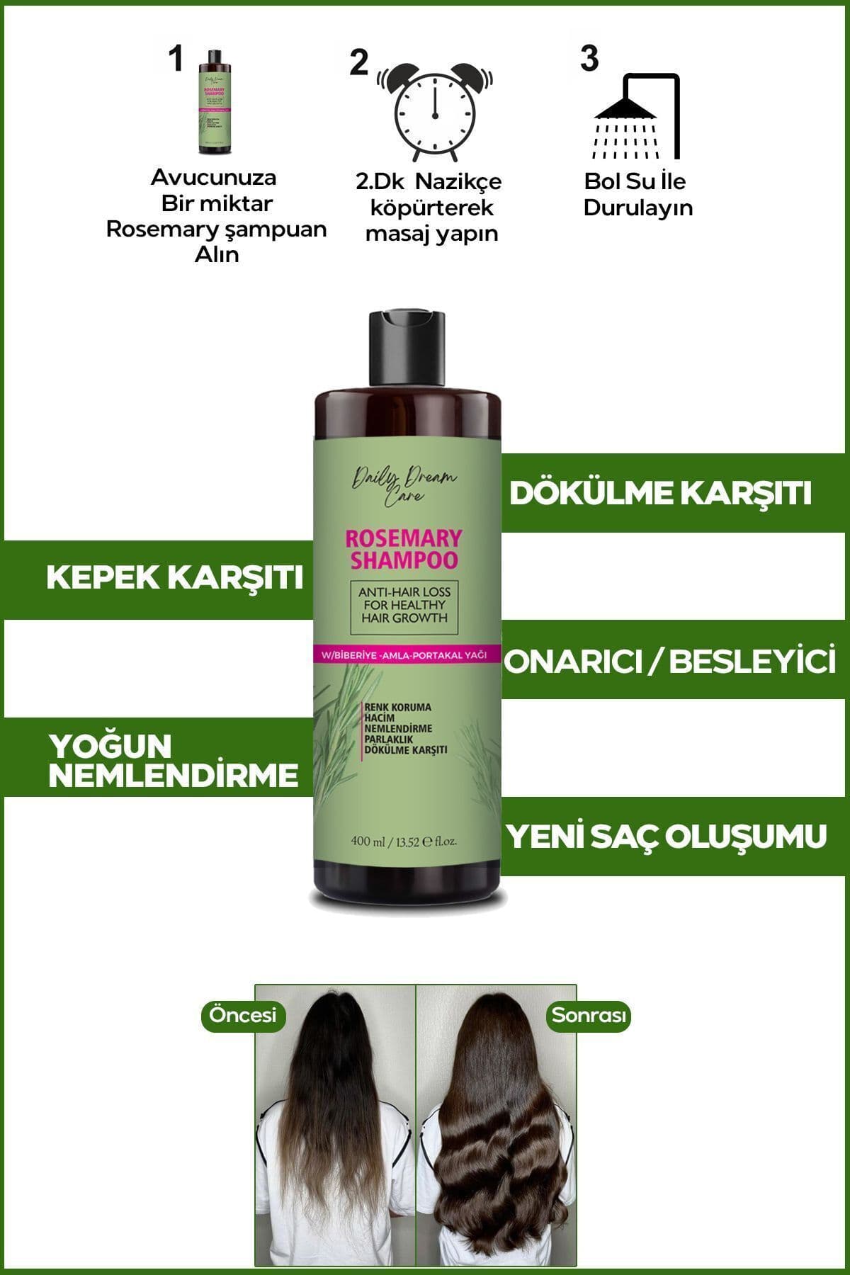 شامپو زنانه True Bee Daily Dream Series رزماری تقویت ریشه مو 2 تایی 400 ml شامپو زنانه True Bee Daily Dream Series رزماری تقویت ریشه مو 2 تایی 400 ml