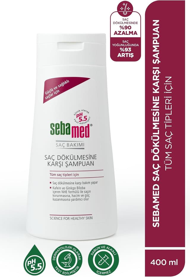شامپو Sebamed تقویتکننده ضد ریزش مو با کافئین و Ginkgo Biloba 400 ml شامپو Sebamed تقویتکننده ضد ریزش مو با کافئین و Ginkgo Biloba 400 ml
