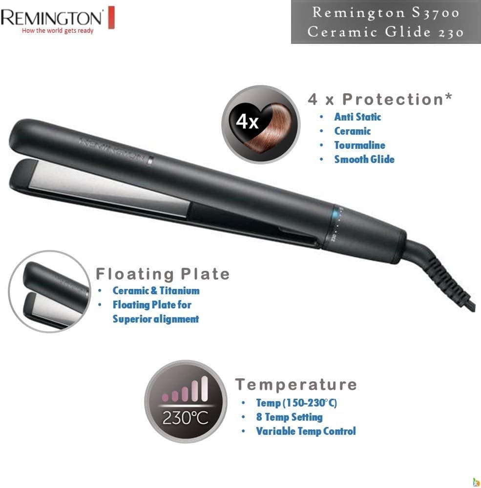 اتو مو Remington سرامیکی مدل S3700 Ceramic Glide 230 اتو مو Remington سرامیکی مدل S3700 Ceramic Glide 230