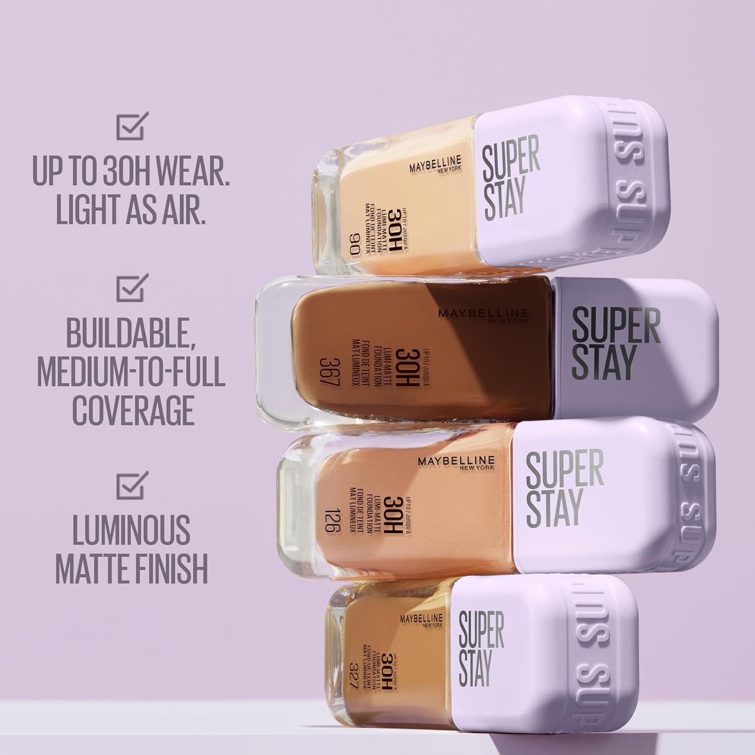 کرمپودر مایع MAYBELLINE با ماندگاری 30 ساعت مدل 327 کرمپودر مایع MAYBELLINE با ماندگاری 30 ساعت مدل 327
