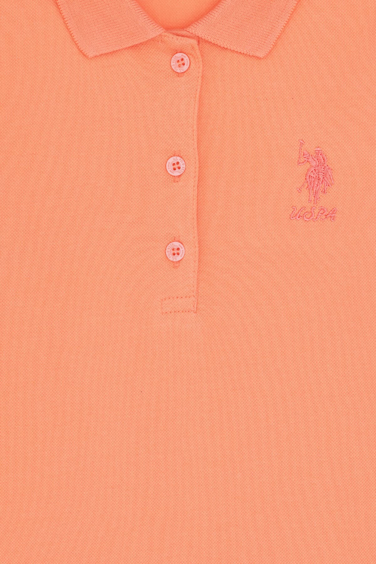 سویشرت دخترانه U.S. Polo Assn. یقه پولو سالمونی مدل 50296377-VR047 سویشرت دخترانه U.S. Polo Assn. یقه پولو سالمونی مدل 50296377-VR047