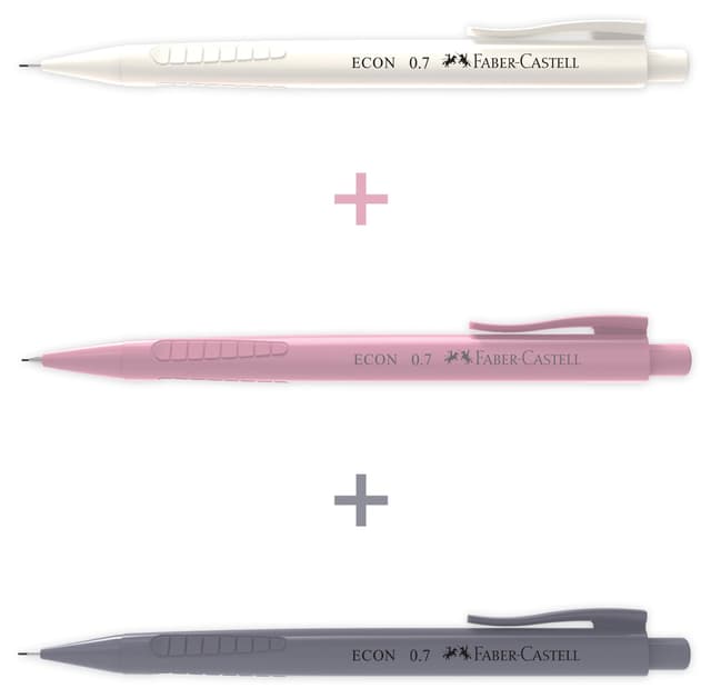 مداد نوکی 3 عددی Faber Castell Econ با طراحی ارگونومیک 0.7 رنگبندی متنوع مداد نوکی 3 عددی Faber Castell Econ با طراحی ارگونومیک 0.7 رنگبندی متنوع