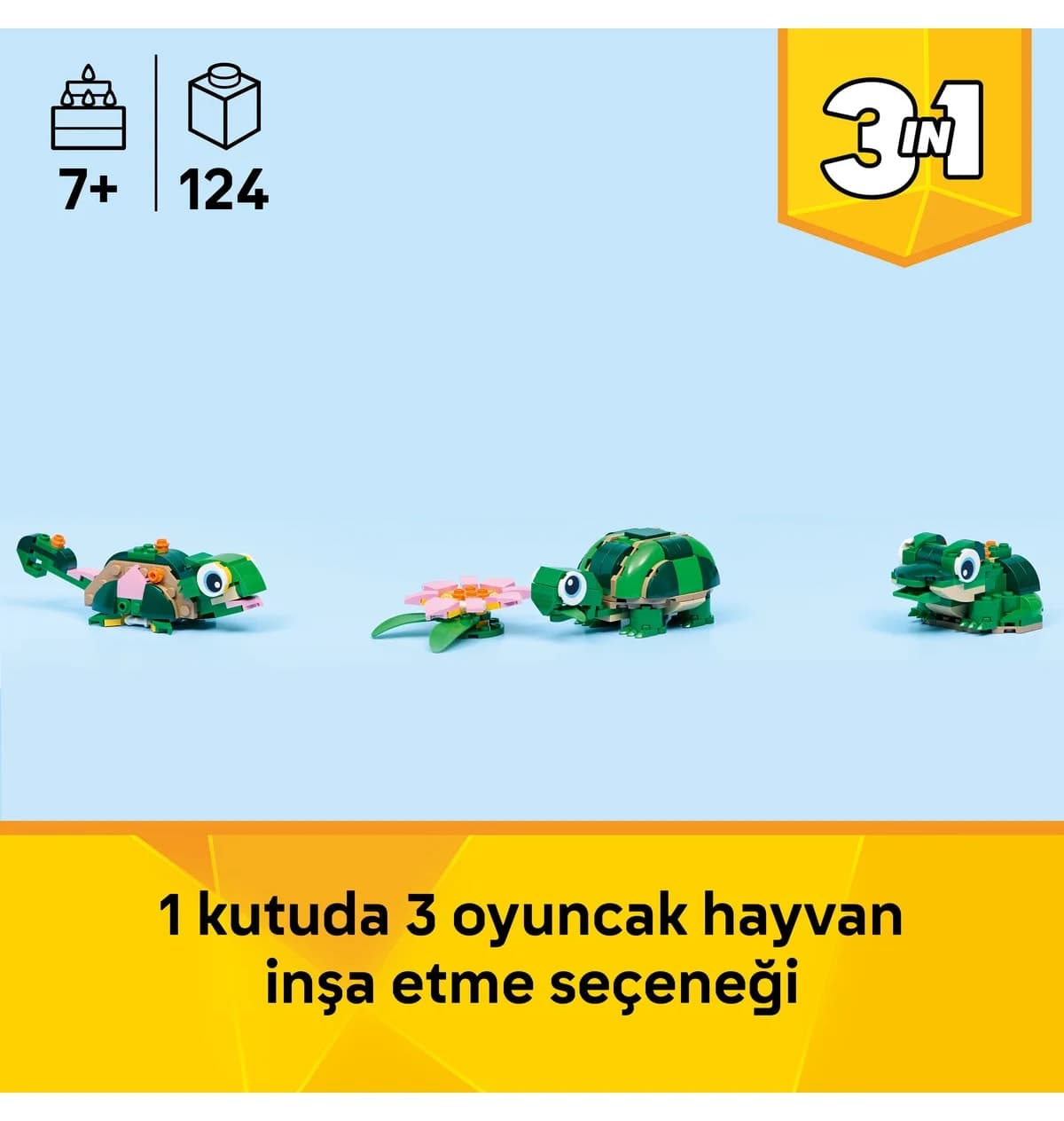 لگو Creator 3’ü 1 Arada مدل 31377، لاکپشت و گل نیلوفر، مناسب 7+ لگو Creator 3’ü 1 Arada مدل 31377، لاکپشت و گل نیلوفر، مناسب 7+