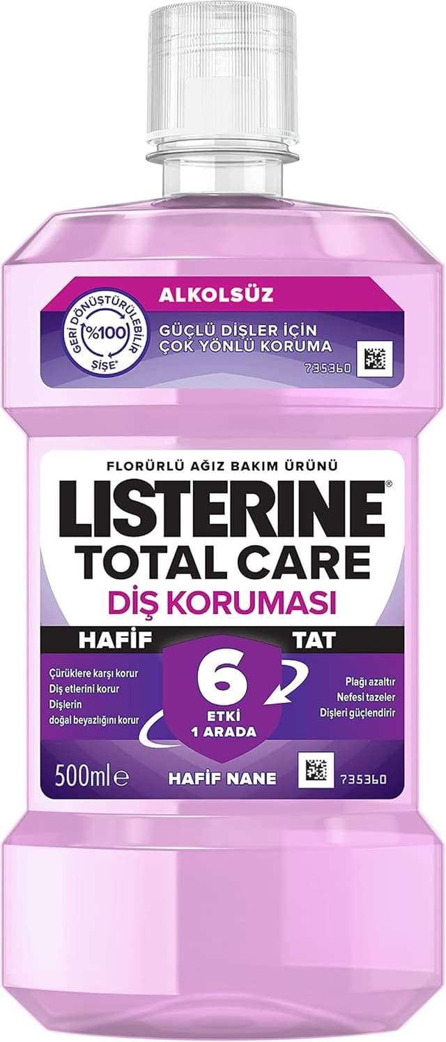 محصول مراقبت روزانه دهان Listerine با طعم نعناع ملایم و فلوراید 1 x 500 mL محصول مراقبت روزانه دهان Listerine با طعم نعناع ملایم و فلوراید 1 x 500 mL