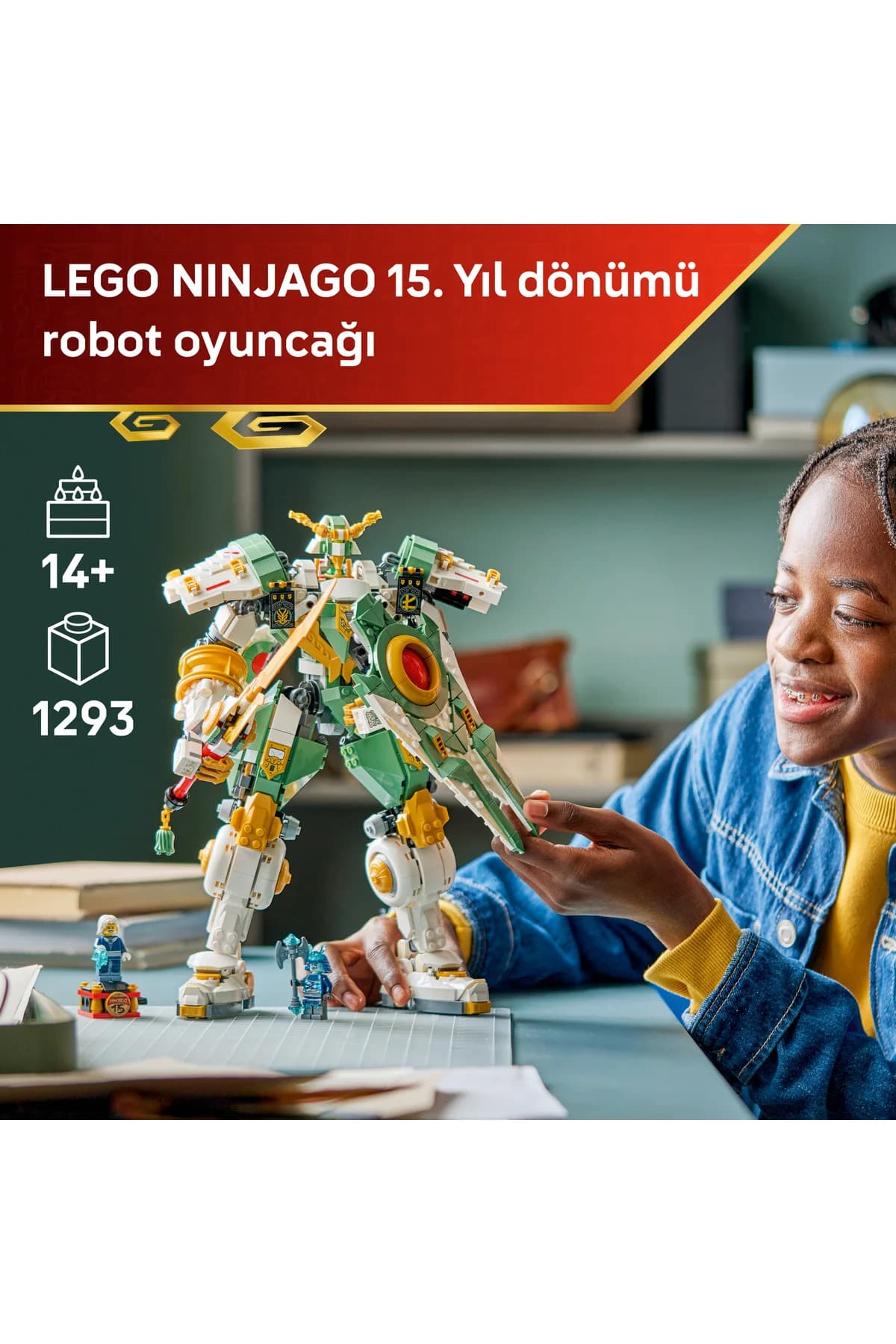 لگو NINJAGO 14+ ربات تایتان Lloyd ویژه پانزدهمین سالگرد مدل 71860 (1293 قطعه) لگو NINJAGO 14+ ربات تایتان Lloyd ویژه پانزدهمین سالگرد مدل 71860 (1293 قطعه)