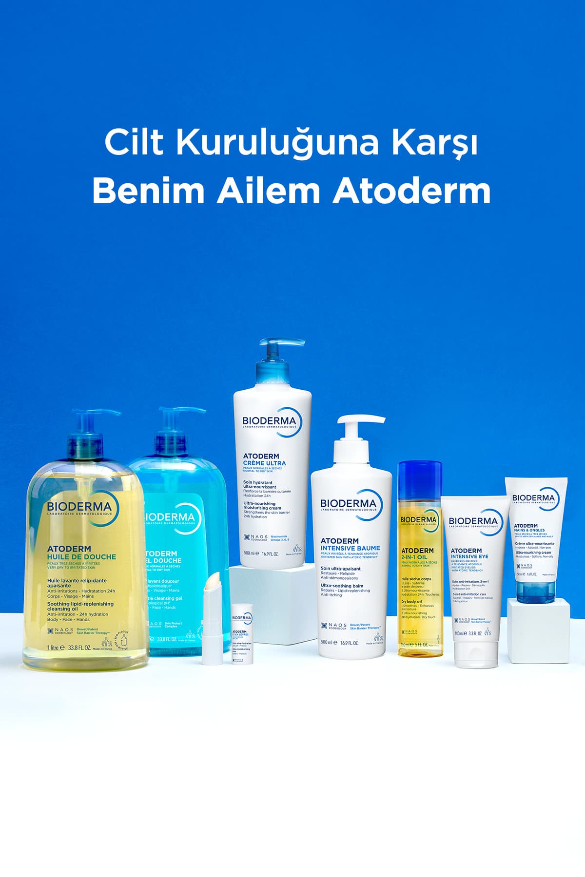 روغن دوش پاککننده نوزاد، کودک و بزرگسال Bioderma Atoderm برای پوست خشک حاوی نیاسینامید 1 Lt روغن دوش پاککننده نوزاد، کودک و بزرگسال Bioderma Atoderm برای پوست خشک حاوی نیاسینامید 1 Lt