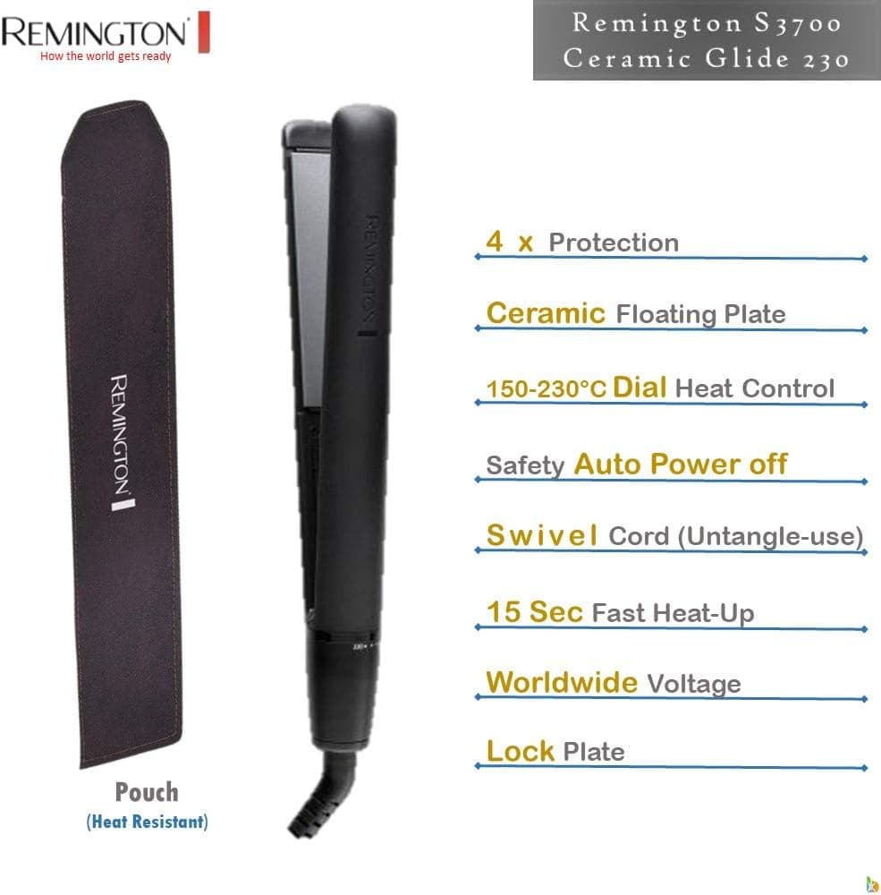 اتو مو Remington سرامیکی مدل S3700 Ceramic Glide 230 اتو مو Remington سرامیکی مدل S3700 Ceramic Glide 230