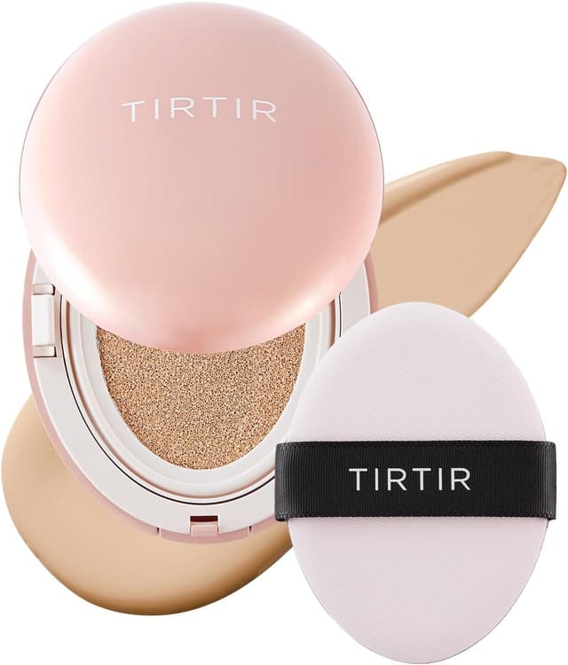کوشن فاندیشن TIRTIR Mask Fit All Cover پوشش بالا 21N عاجی 0.63 oz کوشن فاندیشن TIRTIR Mask Fit All Cover پوشش بالا 21N عاجی 0.63 oz
