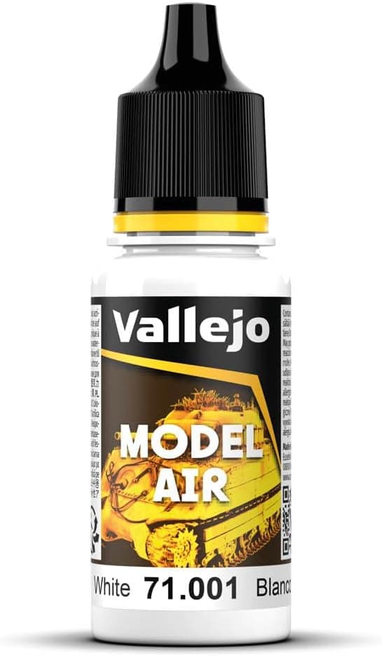رنگ اکریلیک Vallejo سری Model Air مات سفید 17 ml مدل 71.001 رنگ اکریلیک Vallejo سری Model Air مات سفید 17 ml مدل 71.001