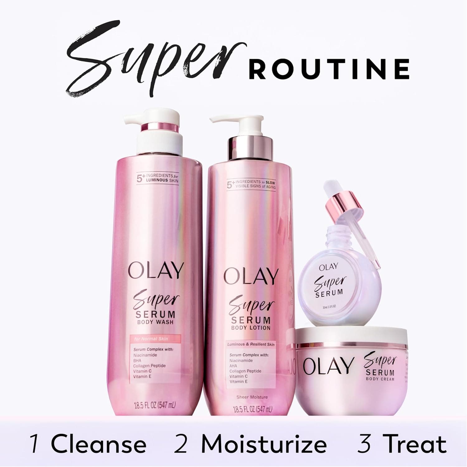 لوسیون بدن زنانه Olay با سرم AHA کاهش تیرگی پوست 17 fl oz لوسیون بدن زنانه Olay با سرم AHA کاهش تیرگی پوست 17 fl oz