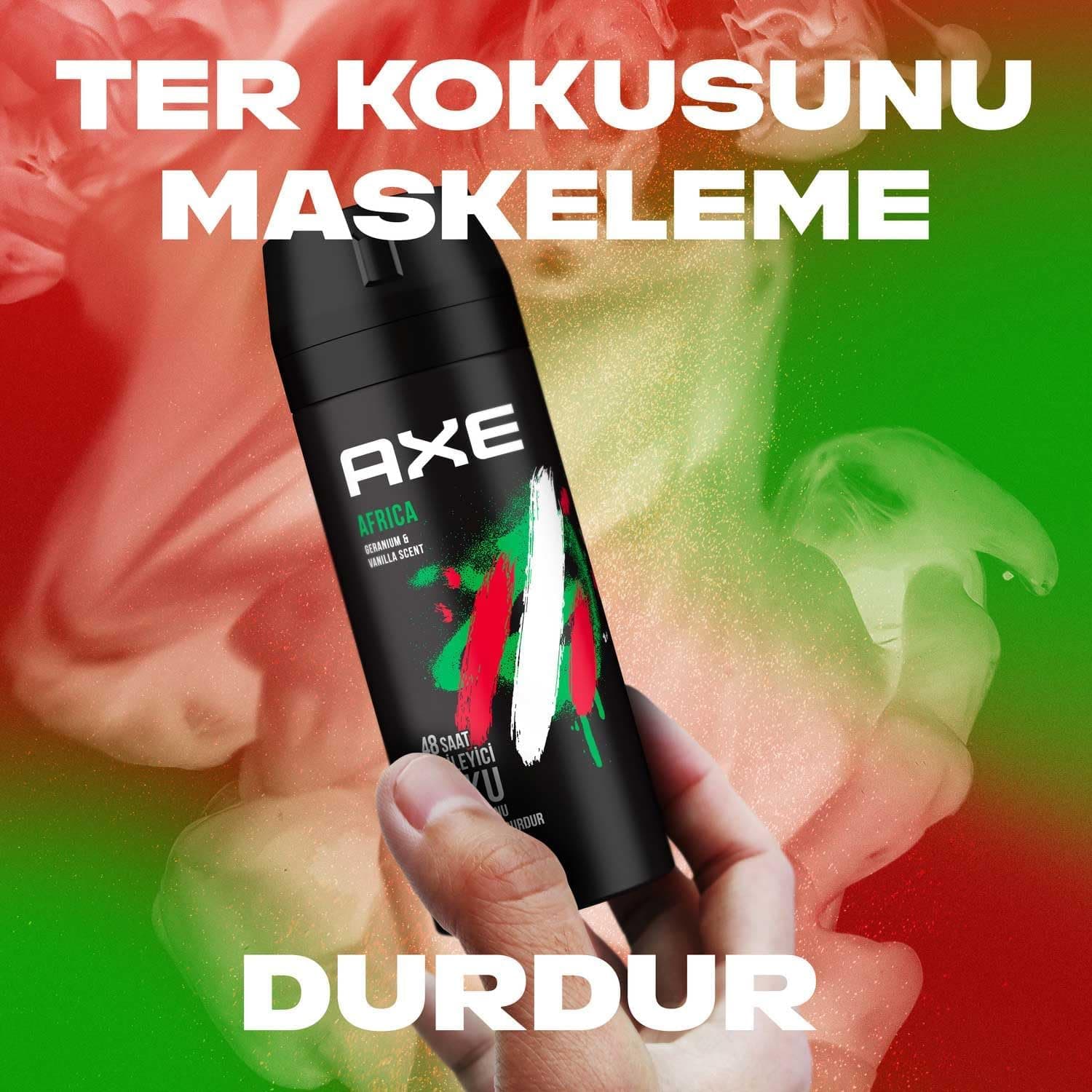 اسپری دئودورانت مردانه AXE Africa 150 ml اسپری دئودورانت مردانه AXE Africa 150 ml