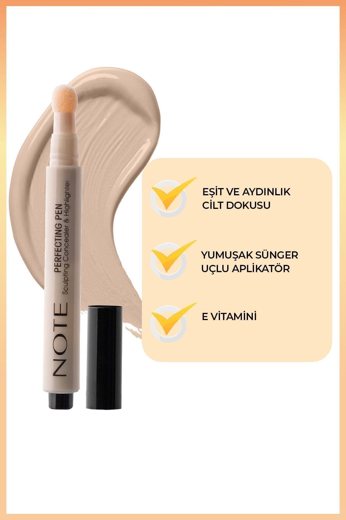 کانسیلر قلمی Note Cosmetics روشنکننده زیر چشم مدل Perfecting Pen رنگ 02 رز گرم کانسیلر قلمی Note Cosmetics روشنکننده زیر چشم مدل Perfecting Pen رنگ 02 رز گرم