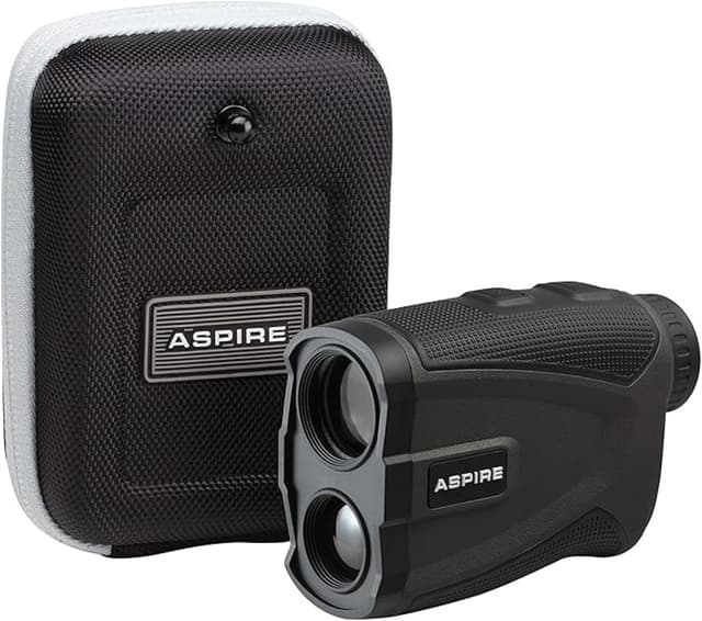 فاصلهیاب لیزری گلف Aspire Platinum با بزرگنمایی 6X، برد 1000-Yard، حالت شیب و لرزش، ضدآب، همراه باتری و کیف فاصلهیاب لیزری گلف Aspire Platinum با بزرگنمایی 6X، برد 1000-Yard، حالت شیب و لرزش، ضدآب، همراه باتری و کیف