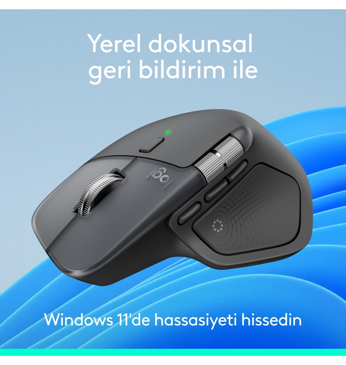 ماوس Logitech MX Master 4 بازخوردی بیصدا بیسیم بلوتوث 8000 DPI خاکستری تیره مدل 910-007562 ماوس Logitech MX Master 4 بازخوردی بیصدا بیسیم بلوتوث 8000 DPI خاکستری تیره مدل 910-007562