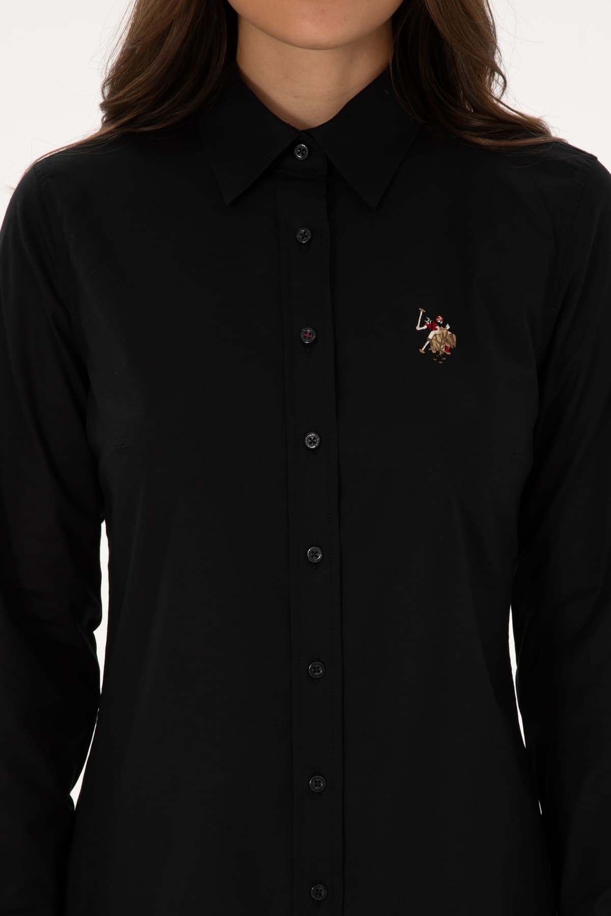 پیراهن زنانه U.S. Polo Assn. مشکی آستین بلند بیسیک مدل 50308038-VR046 پیراهن زنانه U.S. Polo Assn. مشکی آستین بلند بیسیک مدل 50308038-VR046