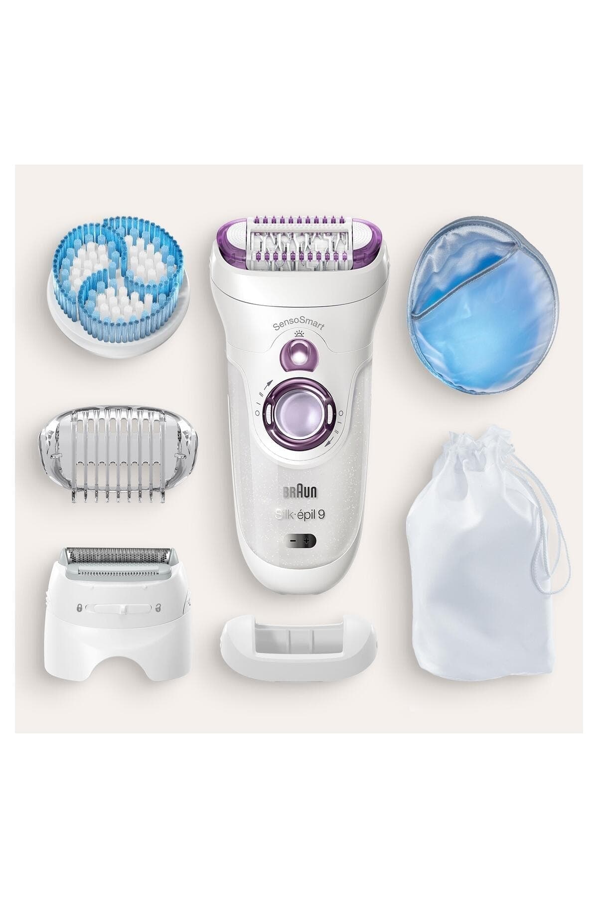 اپیلاتور Braun Silk-épil 9 9735 SensoSmart بیسیم، خشک و مرطوب، 6 سری اضافه، 3 در 1 اپیلاتور Braun Silk-épil 9 9735 SensoSmart بیسیم، خشک و مرطوب، 6 سری اضافه، 3 در 1