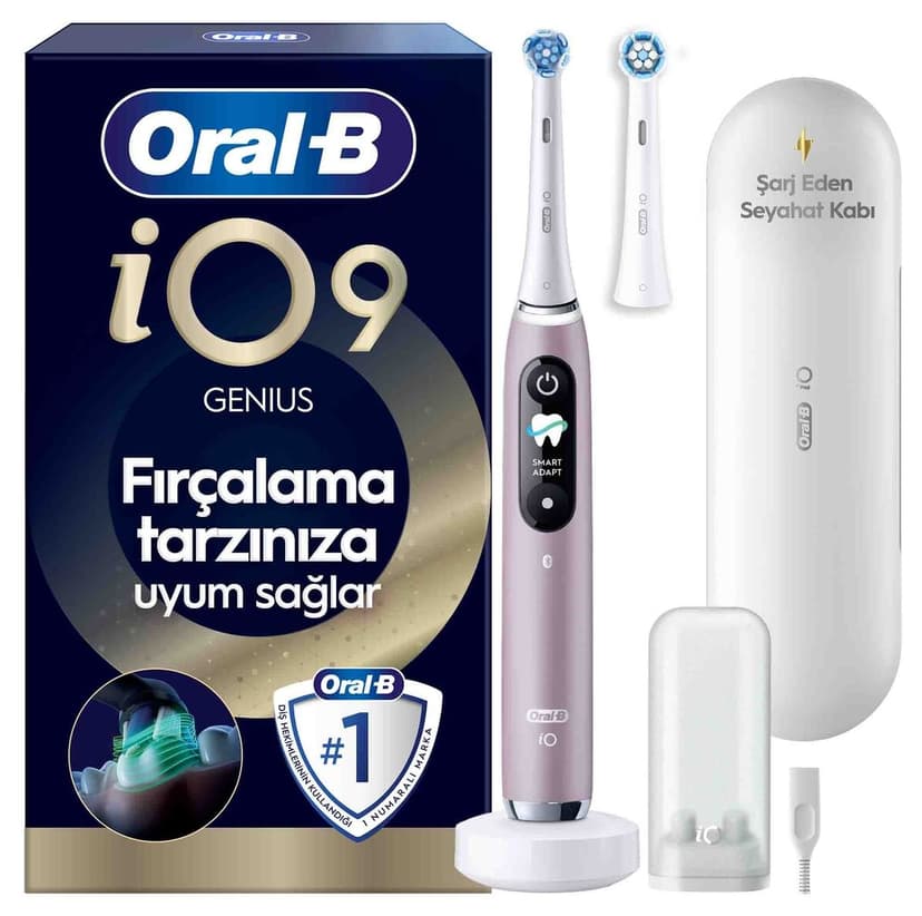 مسواک برقی Oral-B رز کوارتز مدل iO9 با 2 سری، شارژر مغناطیسی سریع، باتری بادوام و کیف سفری شارژر مسواک برقی Oral-B رز کوارتز مدل iO9 با 2 سری، شارژر مغناطیسی سریع، باتری بادوام و کیف سفری شارژر