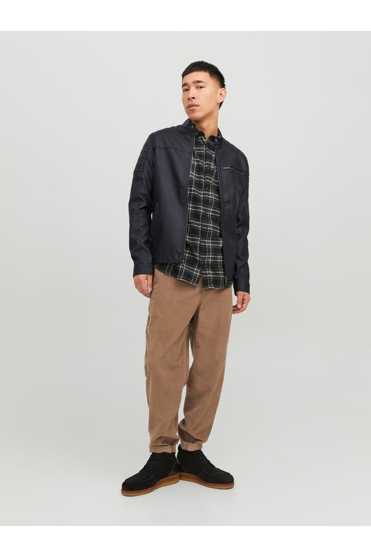 کت مردانه Jack & Jones مدل JJEROCKY JACKET NOOS مشکی کت مردانه Jack & Jones مدل JJEROCKY JACKET NOOS مشکی