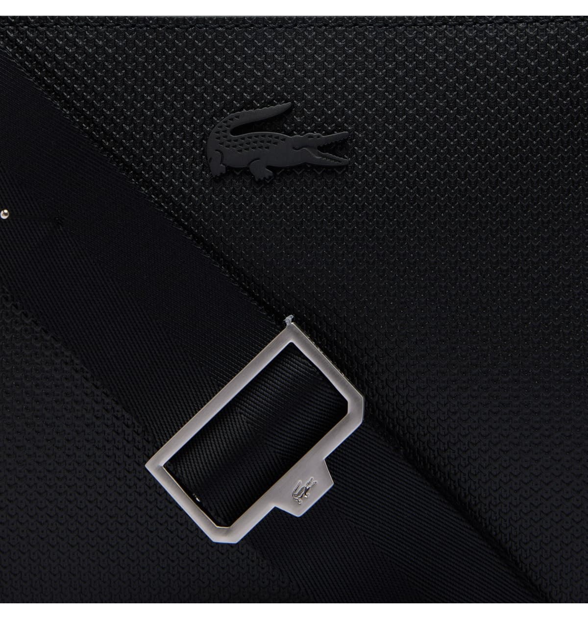 کیف پستچی یونیسکس Lacoste چرمی مشکی کیف پستچی یونیسکس Lacoste چرمی مشکی