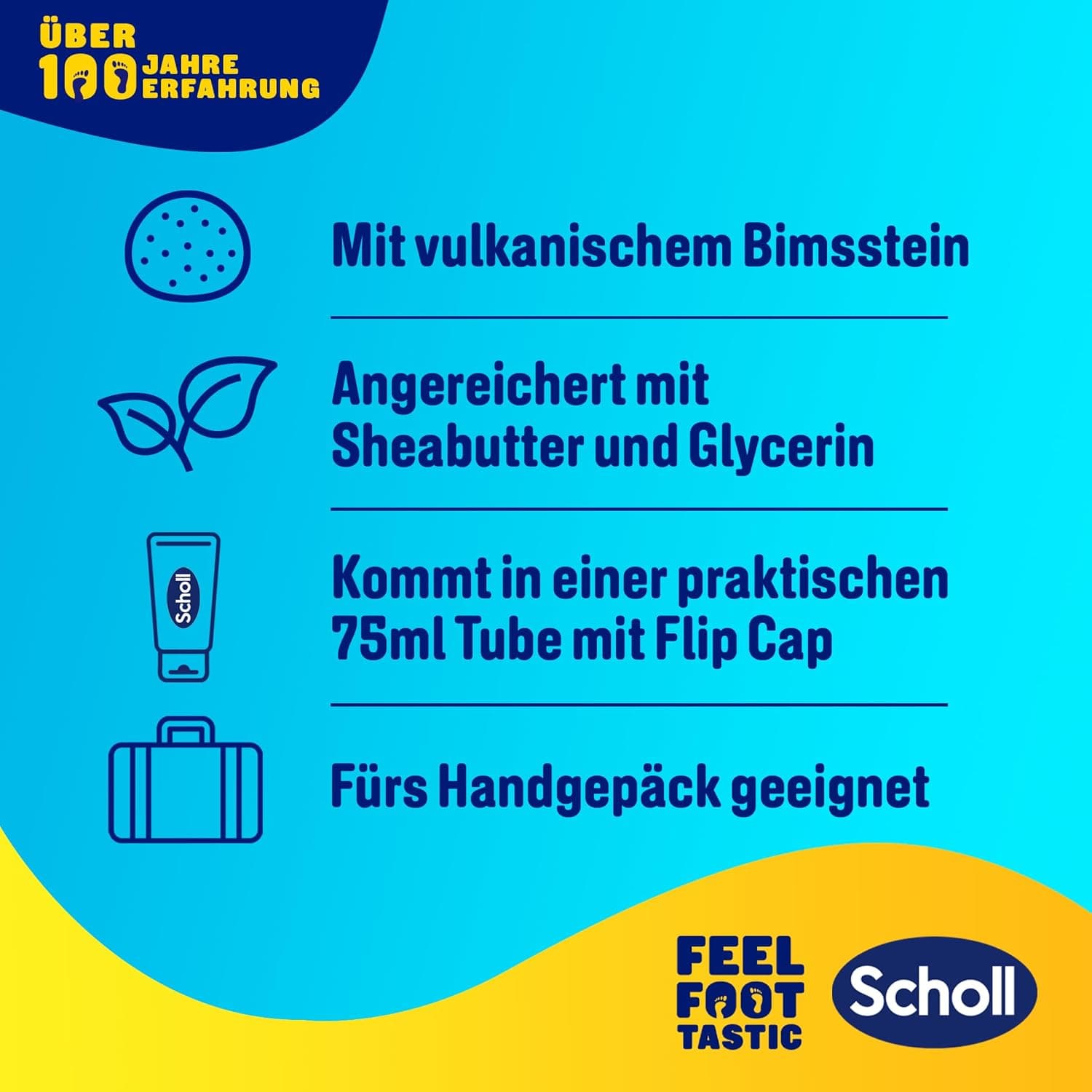 پیلینگ پا ضد میخچه Dr. Scholl's Expertcare با سنگ پامیس طبیعی 1 x 75 ml پیلینگ پا ضد میخچه Dr. Scholl's Expertcare با سنگ پامیس طبیعی 1 x 75 ml