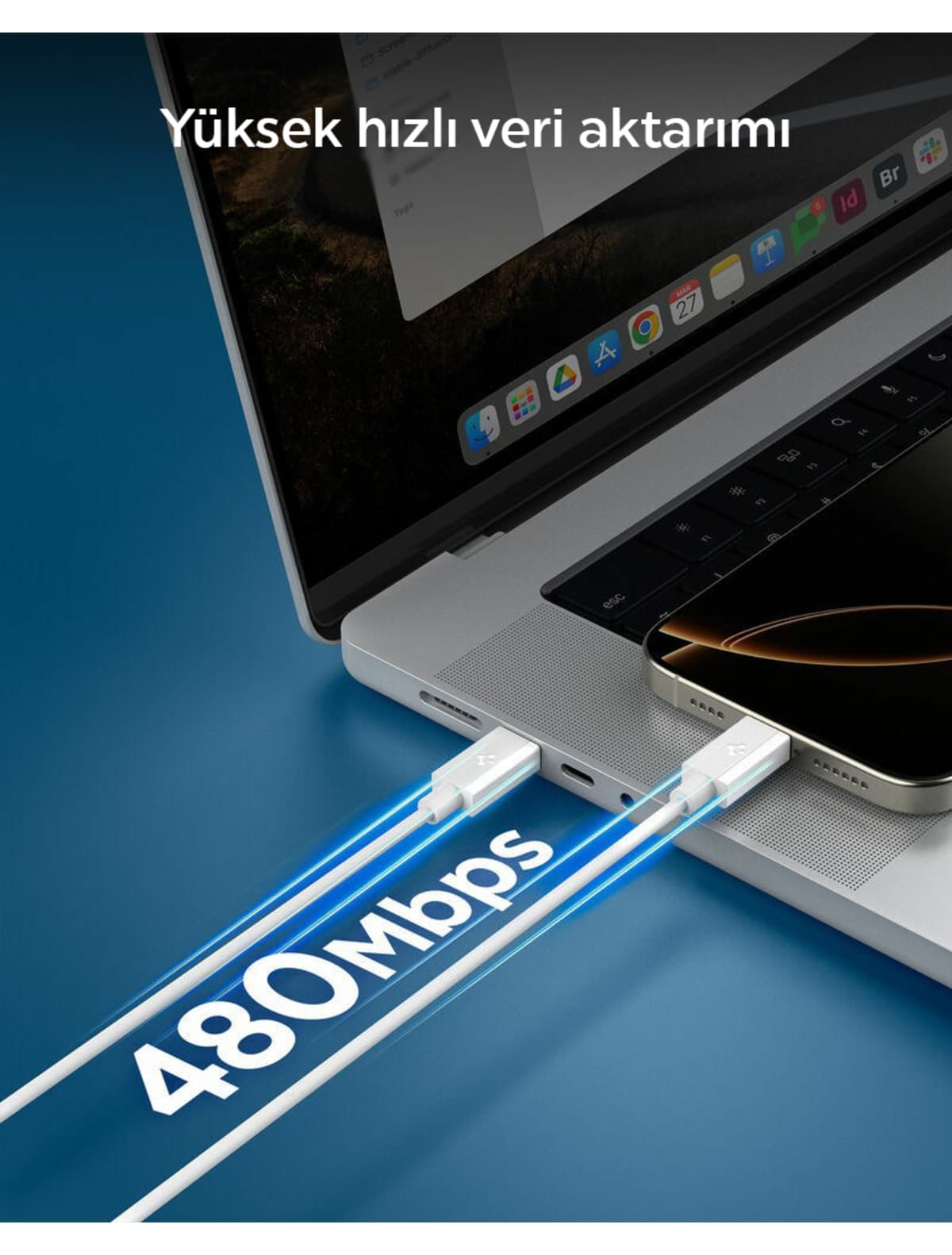 کابل Spigen USB-C به USB-C دو متری 60W مشکی مدل ACA08720 کابل Spigen USB-C به USB-C دو متری 60W مشکی مدل ACA08720