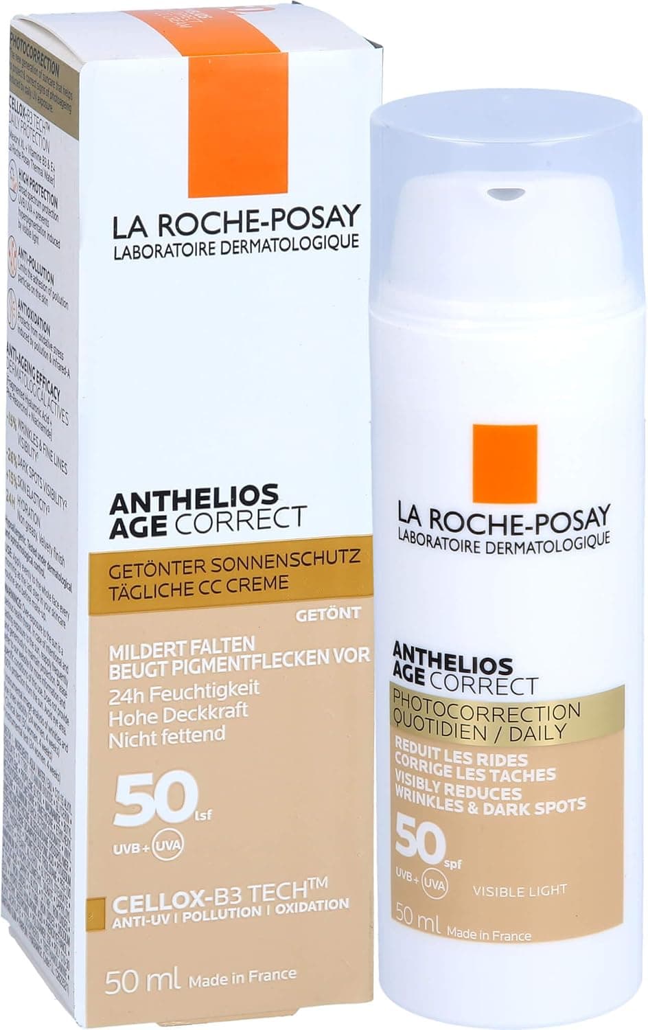 کرم ضد آفتاب رنگی ضد پیری La Roche-Posay Anthelios Age Correct 50 ml کرم ضد آفتاب رنگی ضد پیری La Roche-Posay Anthelios Age Correct 50 ml