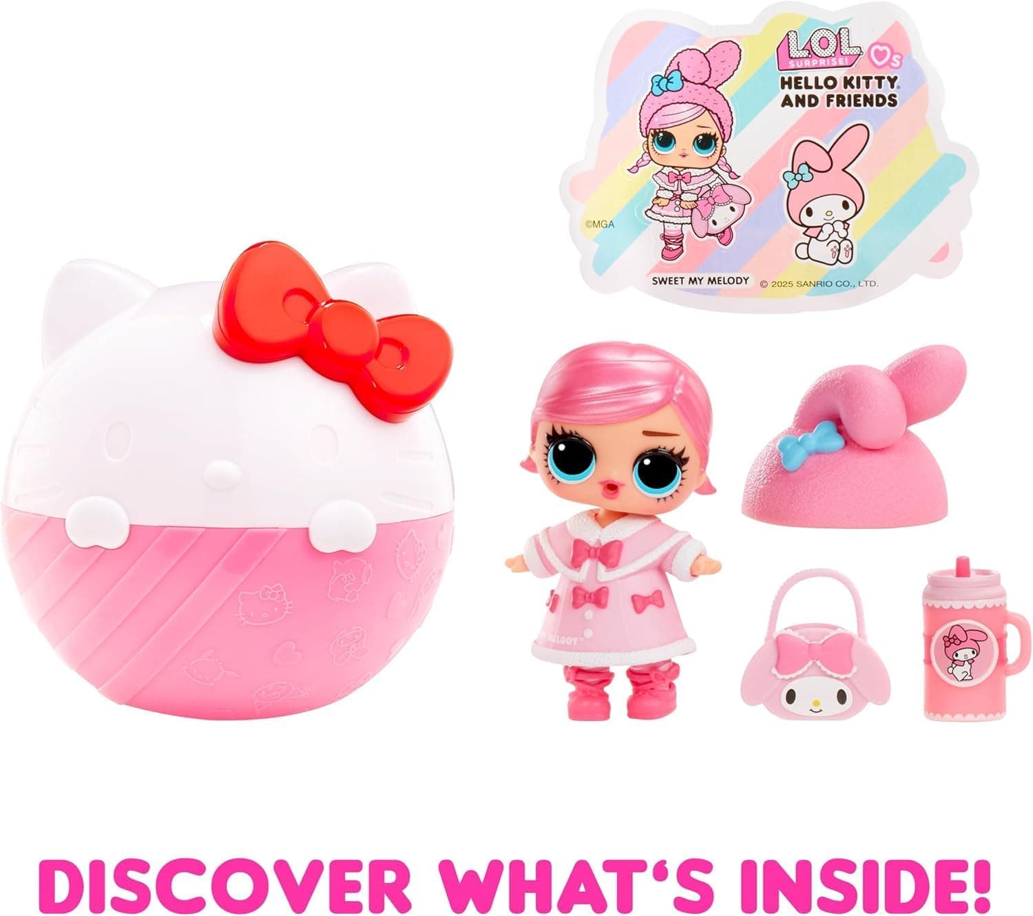عروسک دخترانه L.O.L. Surprise! مدل Tots Hello Kitty عروسک دخترانه L.O.L. Surprise! مدل Tots Hello Kitty
