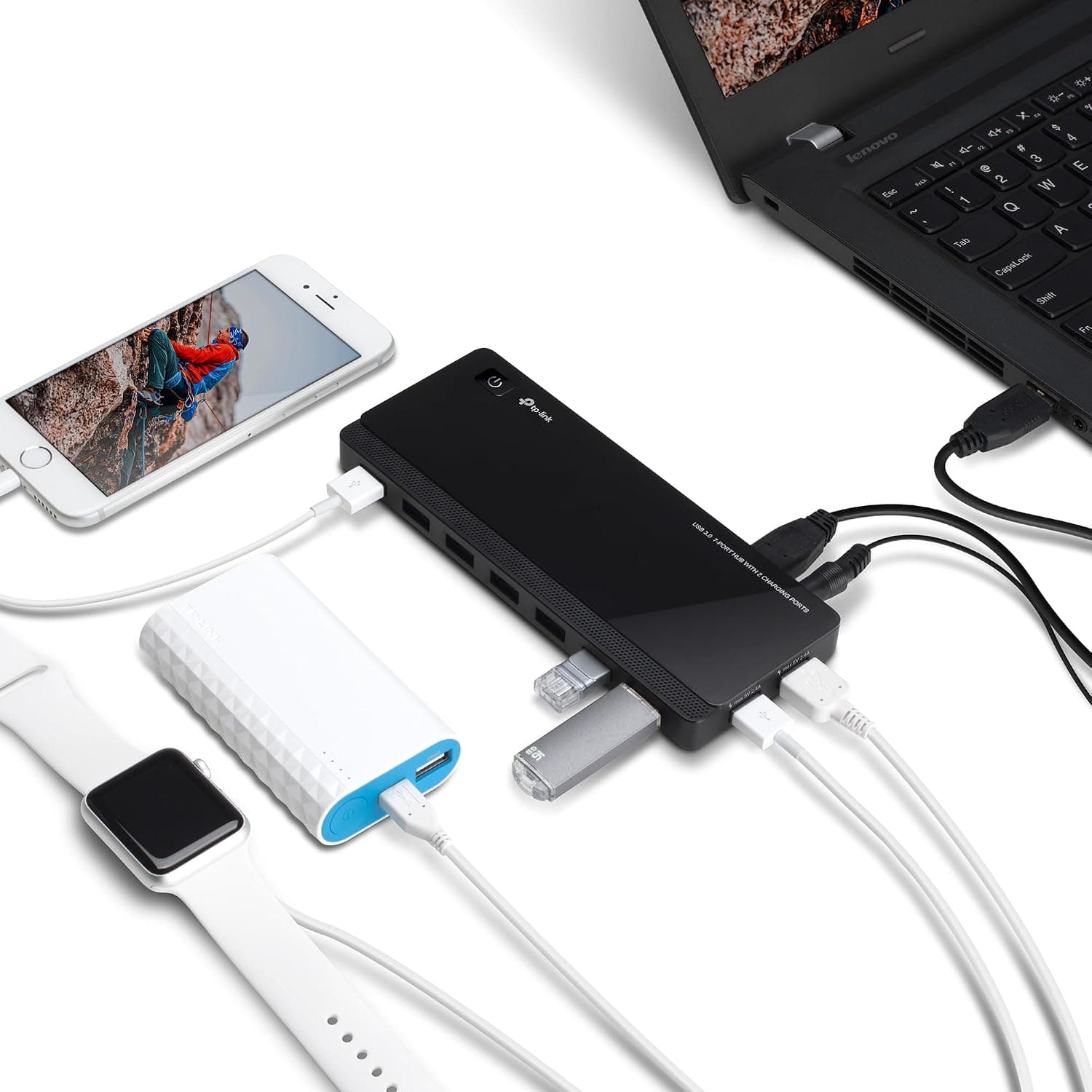 هاب USB برقدار TP-Link ۷ پورت USB 3.0 و ۲ پورت شارژ مدل UH720 هاب USB برقدار TP-Link ۷ پورت USB 3.0 و ۲ پورت شارژ مدل UH720