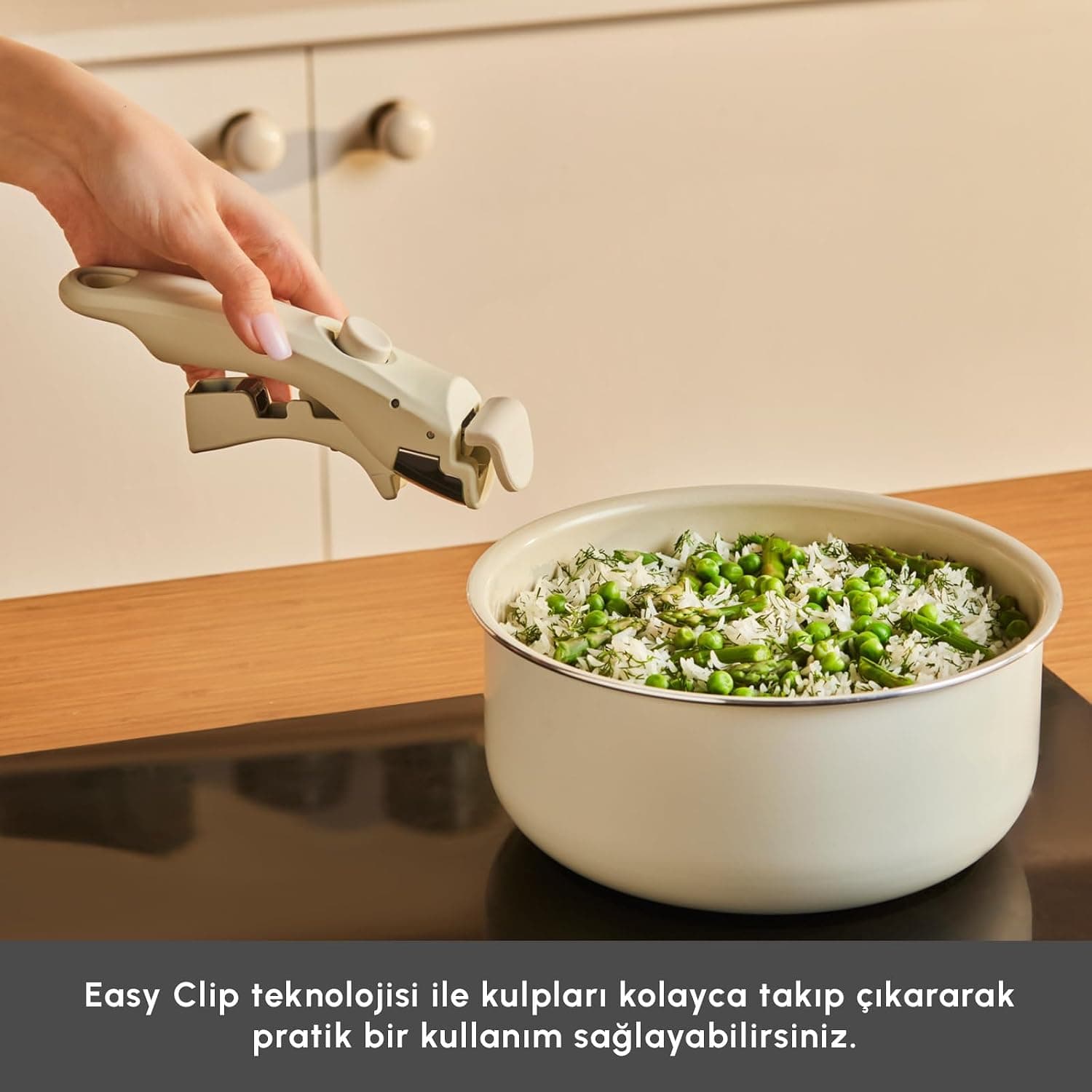 ست قابلمه ۵ پارچه KARACA القایی بادامی کرمی Swiss Crystal Easy Clip ست قابلمه ۵ پارچه KARACA القایی بادامی کرمی Swiss Crystal Easy Clip