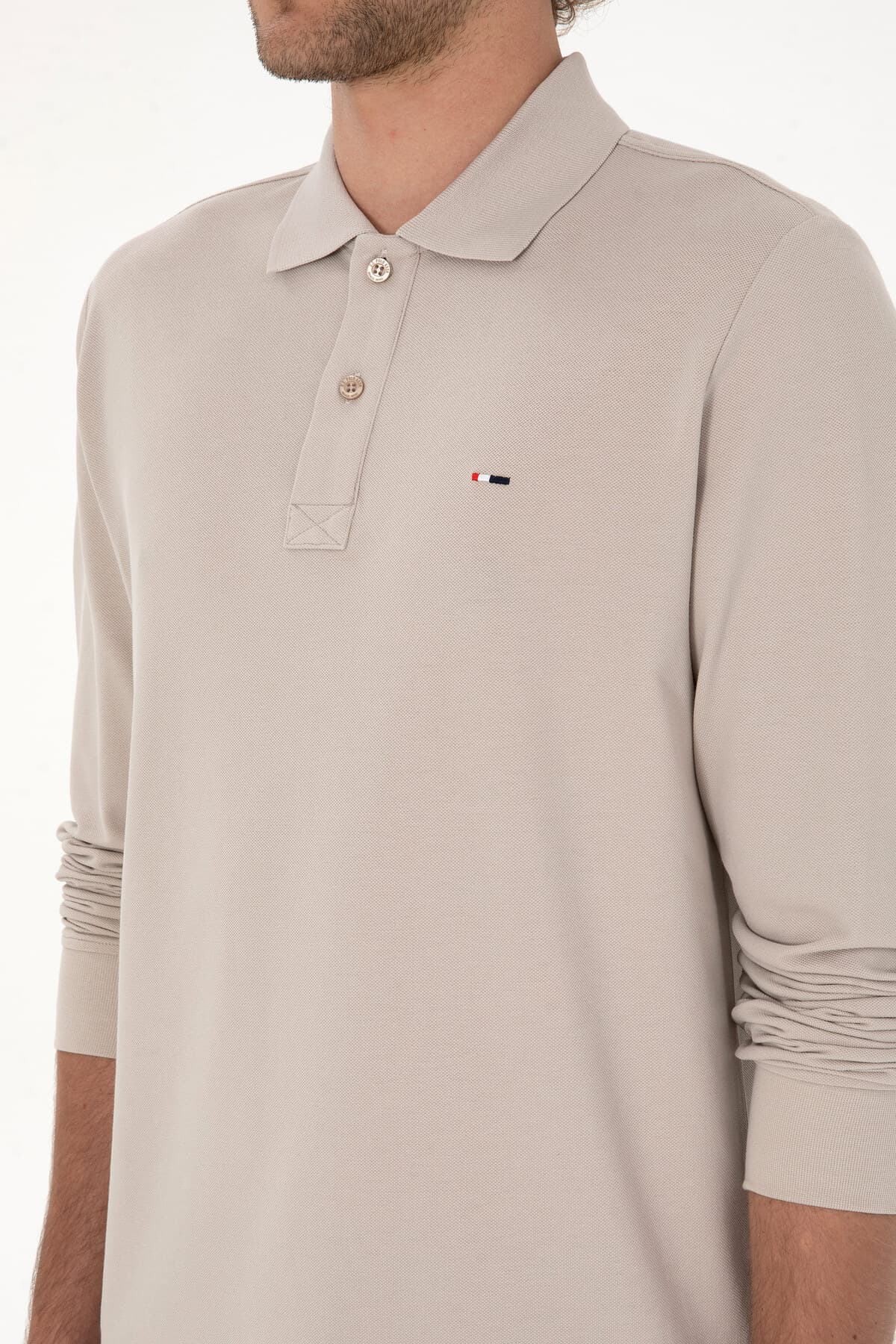 سوئیشرت مردانه U.S. Polo Assn. فیت معمولی یقه پولو سنگی ساده مدل 50315941-VR049 سوئیشرت مردانه U.S. Polo Assn. فیت معمولی یقه پولو سنگی ساده مدل 50315941-VR049