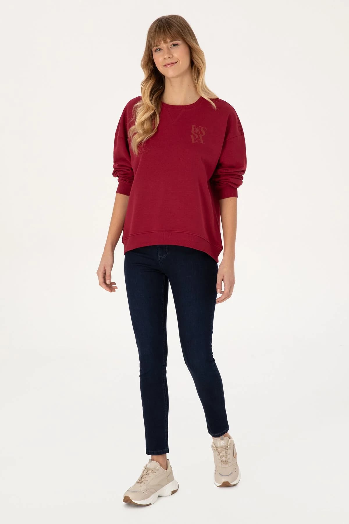 سوئیشرت زنانه U.S. Polo Assn. یقه گرد رنگ فرامبوازی تیره مدل 50307787-VR104 سوئیشرت زنانه U.S. Polo Assn. یقه گرد رنگ فرامبوازی تیره مدل 50307787-VR104