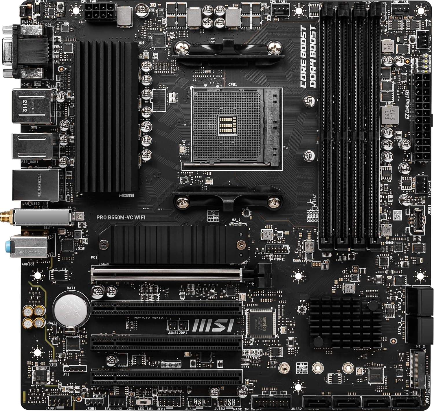 مادربرد MSI سوکت AMD AM4 مدل PRO B550M-VC WiFi ProSeries مادربرد MSI سوکت AMD AM4 مدل PRO B550M-VC WiFi ProSeries