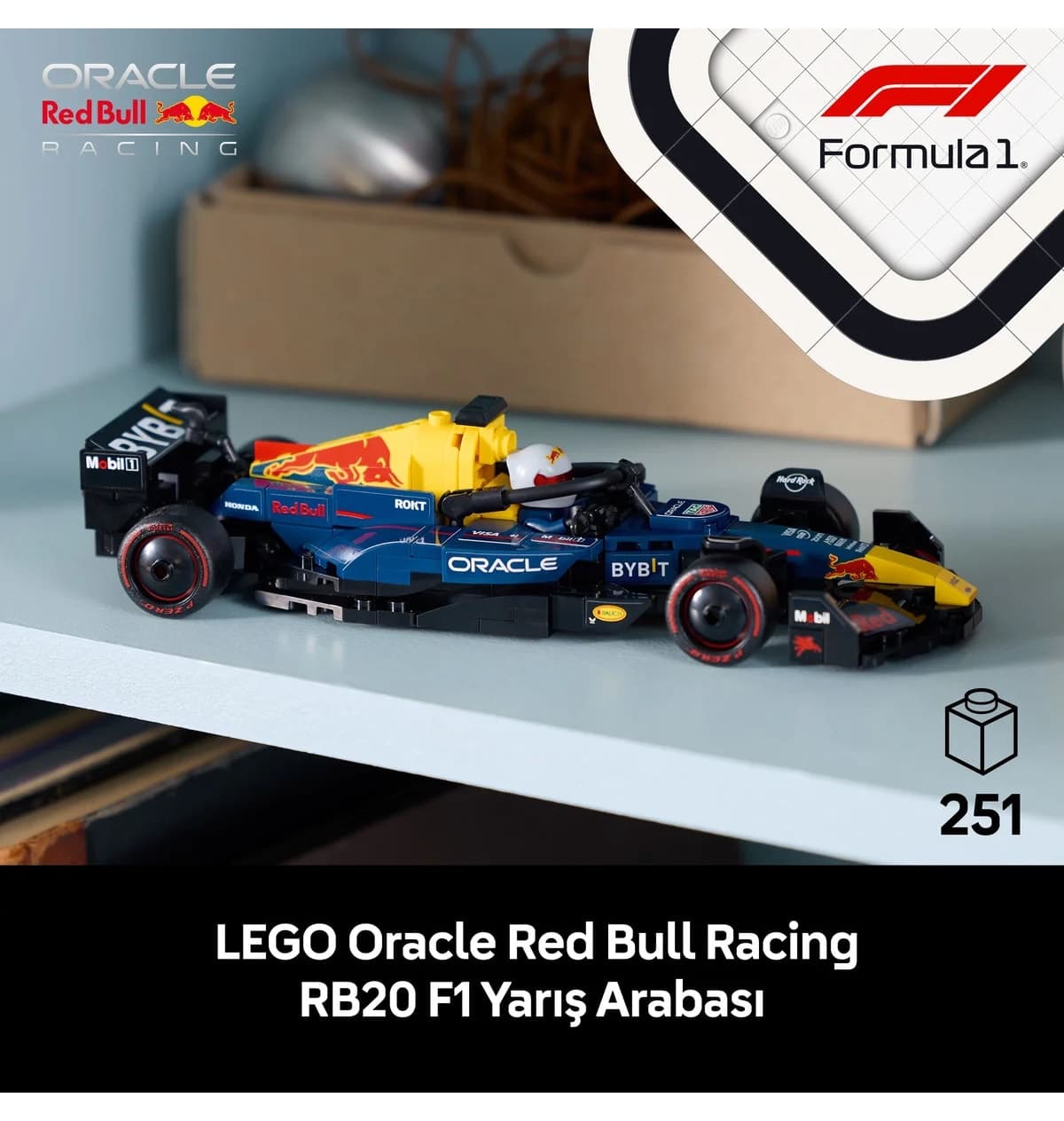 لگو 77243 Speed Champions خودروی مسابقهای F1 برای بالای ۱۸ سال مدل Oracle Red Bull Racing RB20 (251P) لگو 77243 Speed Champions خودروی مسابقهای F1 برای بالای ۱۸ سال مدل Oracle Red Bull Racing RB20 (251P)