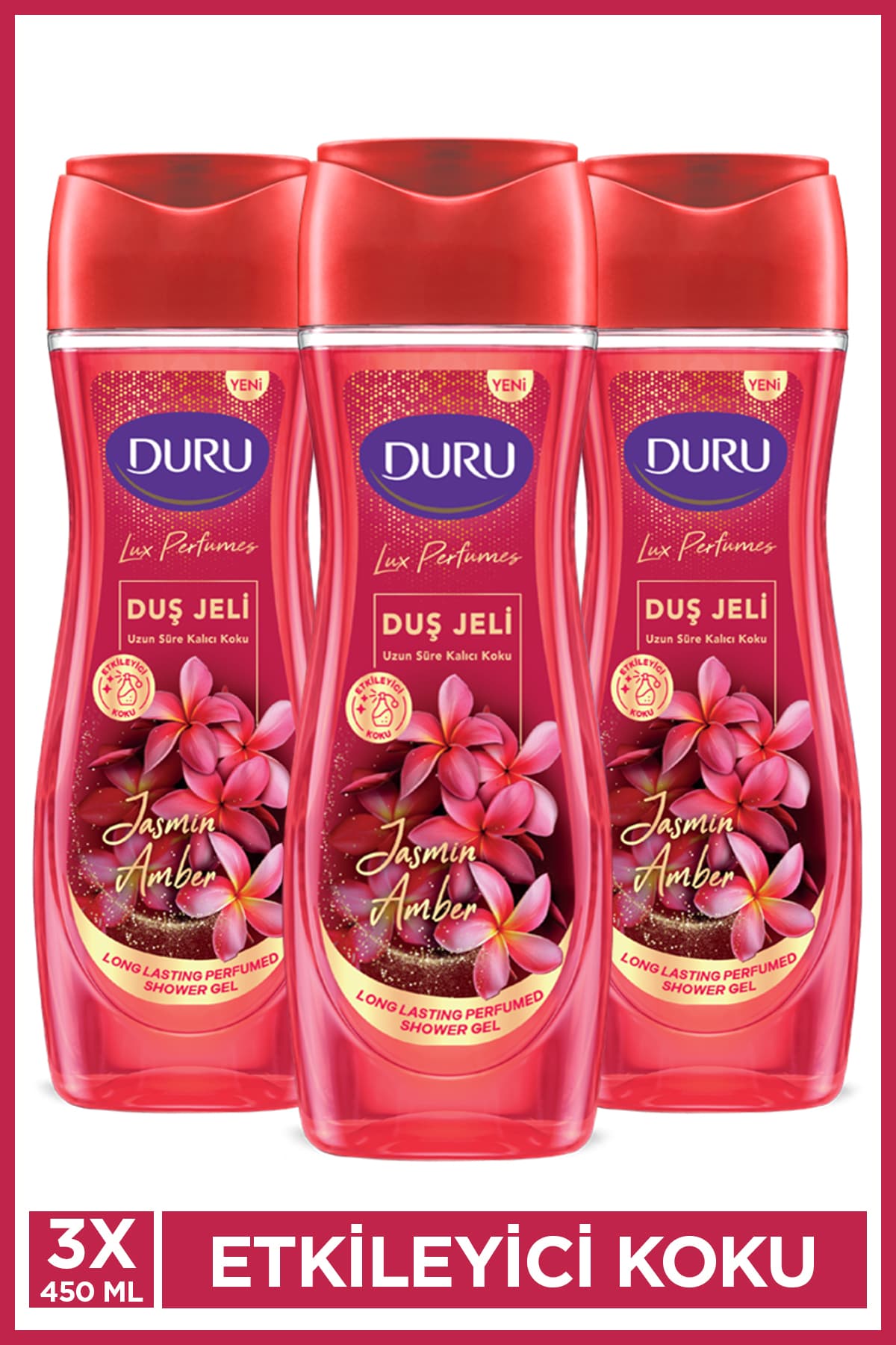 ژل دوش زنانه Duru Lux Perfumes Jasmin Amber وگان 3×450ml ژل دوش زنانه Duru Lux Perfumes Jasmin Amber وگان 3×450ml